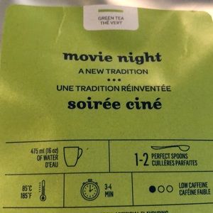 ♦️♦️4/$20♦️♦️David’s Tea Movie Night